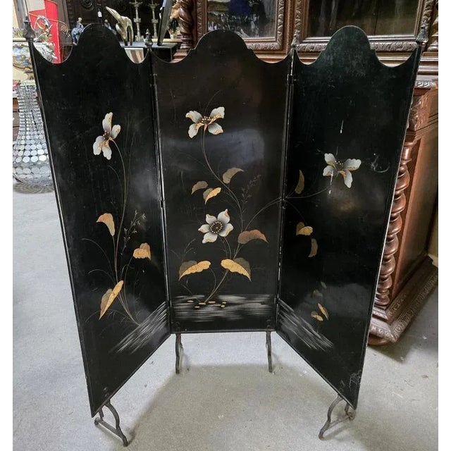 Napoleon III Fire Screen in Painted Sheet Metal For Sale - Image 9 of 9