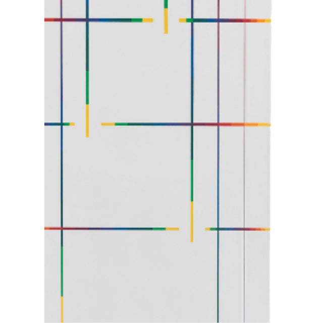 Wood Paolo Minoli, These Few Notes in Light, Italy, 1989, Acrylic on Board For Sale - Image 7 of 9