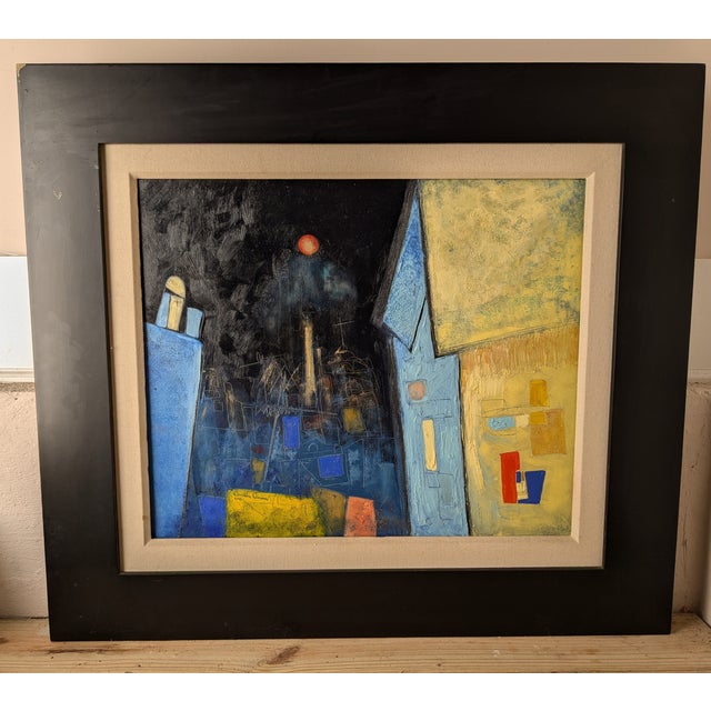 Abstract Realist Painting by Lourdes Bonilla Camara – Framed Original For Sale - Image 4 of 11