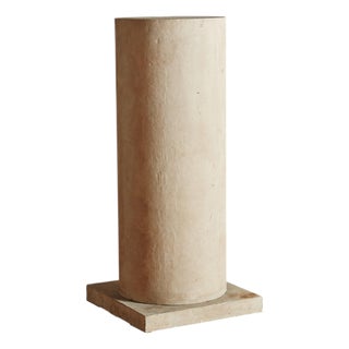 Italian Column Pedestal by Stone International, 1992 For Sale