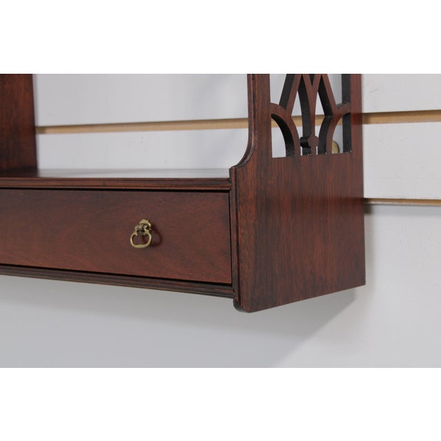 Colonial Williamsburg Tradition House Mahogany Hanging Shelf For Sale - Image 9 of 14