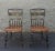 Mid-Century Modern Pair of Lambert Hitchcock Ebonized and Gilt Ornate Maple Dining Chairs For Sale - Image 3 of 9