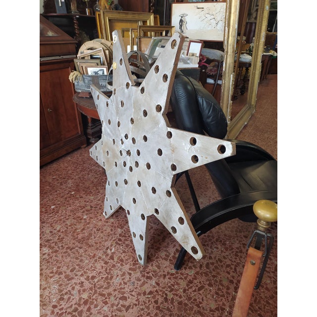 Luminous Star with Eight Tips, Italy, 1940s For Sale - Image 3 of 9