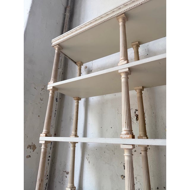 Napoleon White Patinated Bookcase, 1890s For Sale - Image 14 of 18