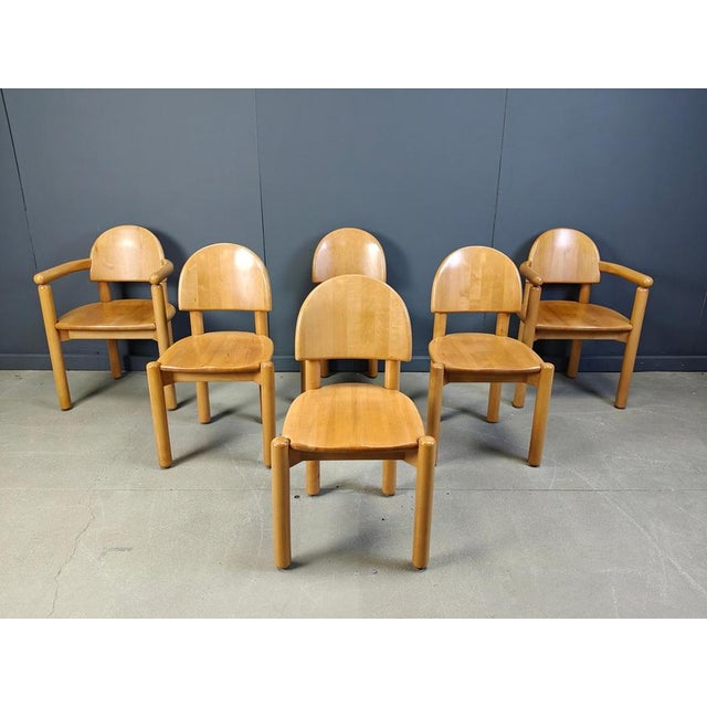 Pine Wood Dining Chairs by Rainer Daumiller for Hirtshals Savvaerk, 1980s, Set of 6 For Sale - Image 13 of 15