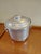 Mid-Century Modern Vintage Hammered Aluminum Ice Bucket Made in Italy For Sale - Image 3 of 7