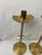Mid Century, Solid, Brass, Modernist Candleholders, in the Style of Tommi Parzinger For Sale In Raleigh - Image 6 of 12