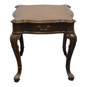 Century Furniture Banded Bookmatched Mahogany Traditional Style 22" Accent End Table