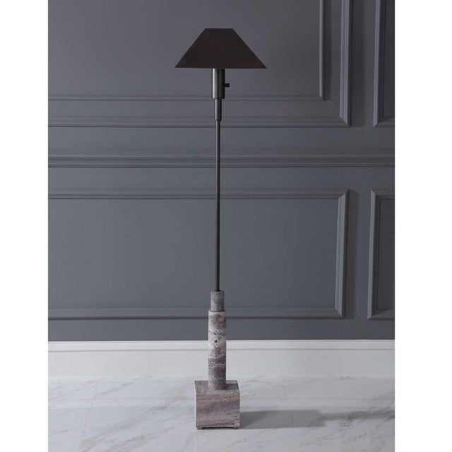 Travertine Floor Lamp - New For Sale In Sacramento - Image 6 of 7
