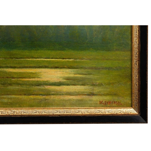 American Tonalist Landscape Painting “Valley of the Oise” by William Sartain For Sale - Image 18 of 18