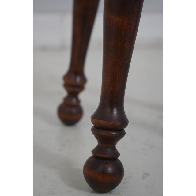 Brown 1980s Ethan Allen Country Pine Round Stool For Sale - Image 8 of 11