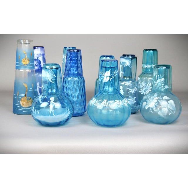 Antique Water Carafe with Glass, Set of 2 For Sale - Image 11 of 12