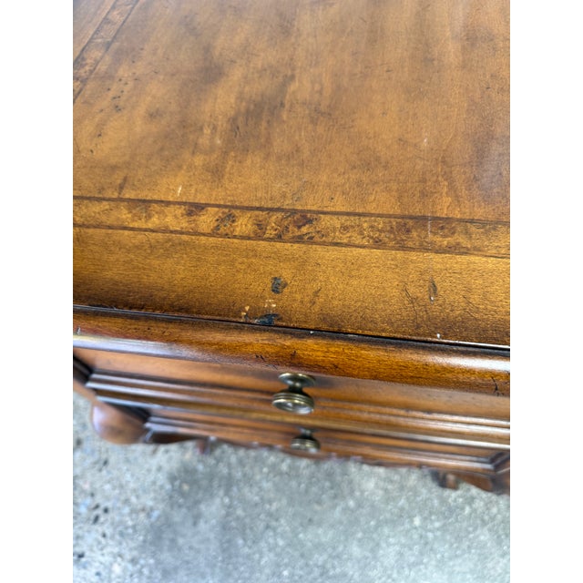 Brown Late 20th Century Thomasville Louis XV End Tables / Nightstands For Sale - Image 8 of 12