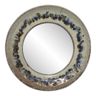 Vintage Boho Studio Art Accent Mirror For Sale