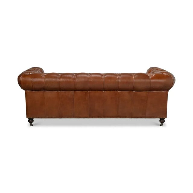 Classic Vintage Style Chesterfield Sofa For Sale - Image 4 of 11