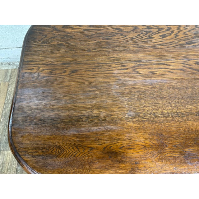 19th Century Antique French Henry II Renaissance Walnut Center Coffee Cocktail Table For Sale - Image 5 of 15