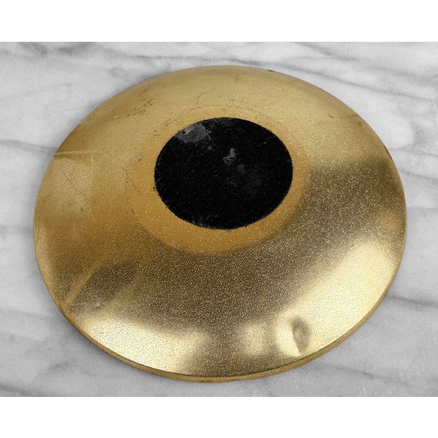 Mid-Century Jon Matin Mosaic Blue & Green Foil Glass Catchall Bowl For Sale - Image 9 of 11