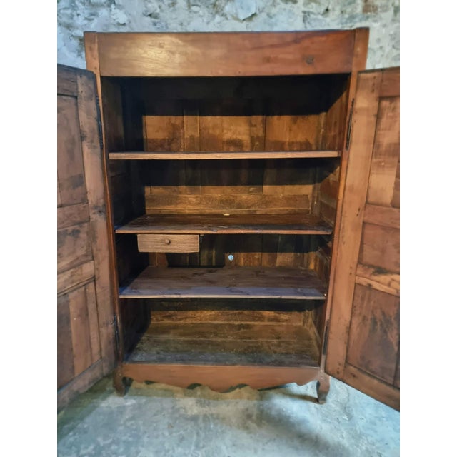 Wood French Cabinet in Cherry Wood, 1700s For Sale - Image 7 of 18