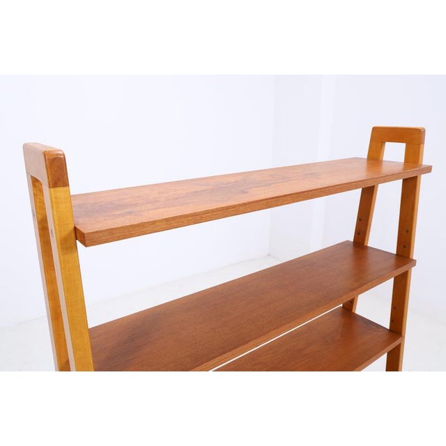 Mid-Century Teak Bookshelf with 5 Drawers and Door For Sale - Image 11 of 18