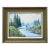 McKenzie River, Oregon - Mid Century Pacific Northwest Evergreen Landscape by Loretta Adele Lee Kirchoff For Sale