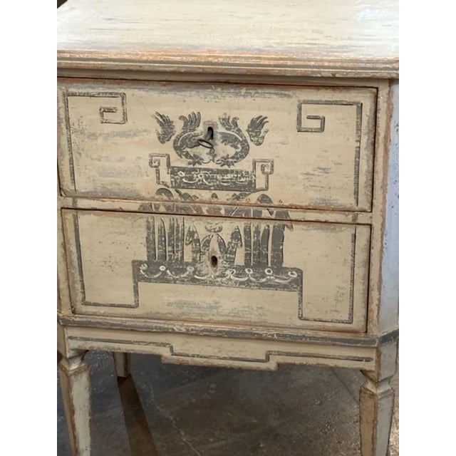 Pair of German Neo-Classical Bedside Tables For Sale - Image 4 of 7