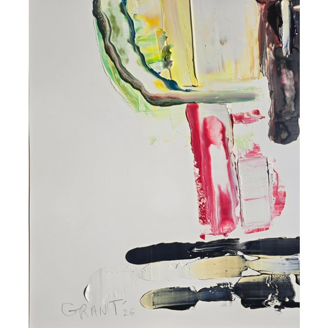 Abstract Figurative Portrait of a Woman — Original Oil Painting by Diane Grant For Sale - Image 4 of 8