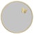 Butterfly Round Brass Wall Mirror by Richard Hutten For Sale