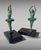 Mid 20th Century Art Deco French Pair of Dancer Bookends in Spelter and Black Marquina Marble For Sale - Image 5 of 18