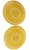 French Country Vintage French Country Yellow Ceramic Rooster Placemats / Trivets - a Pair For Sale - Image 3 of 12