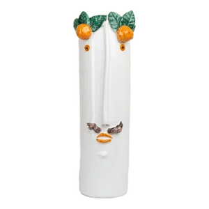Studio Z, Tall Head Vase with Mandarins