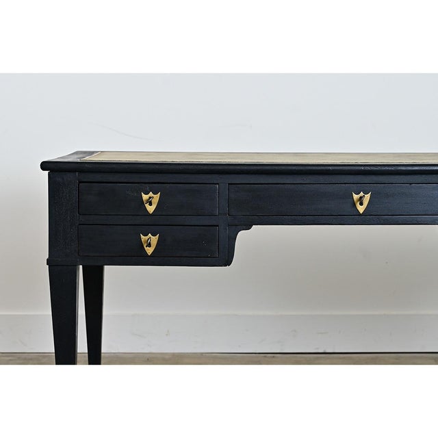 Wood French 19th Century Directoire Style Ebonized Desk For Sale - Image 7 of 14