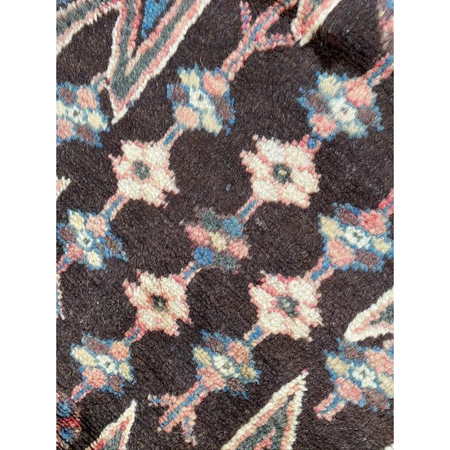 Black Vintage Mazlaghan Rug For Sale - Image 8 of 15