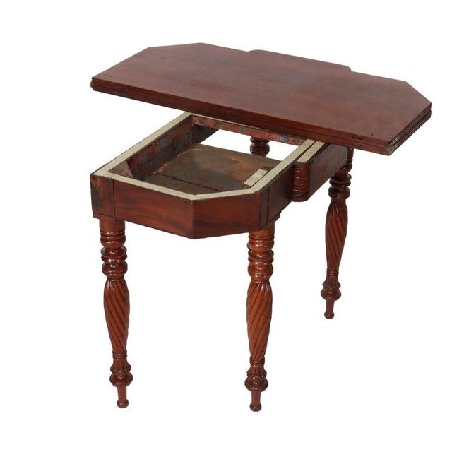 Antique Sheraton Mahogany Card Table C1830 For Sale - Image 18 of 18