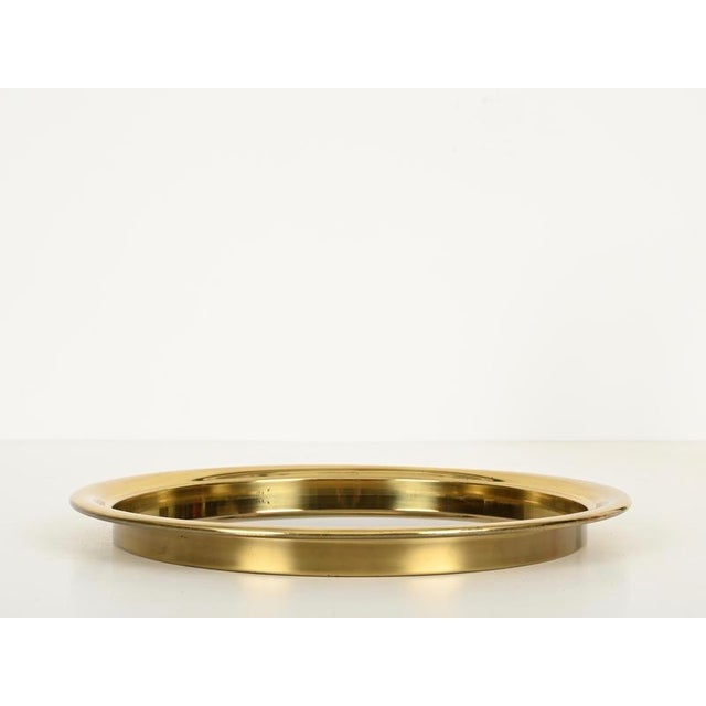 Round Serving Tray in Tortoiseshell Effect from Christian Dior, 1970s For Sale - Image 6 of 12