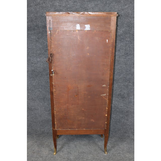 Francois Linke French Louis XV Style Bronze Mounted Narrow Vitrine C. 1915 For Sale - Image 13 of 16