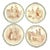 Set of Four French Faïence Plates, Circa 1900 For Sale