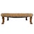 Brown Vintage Large Traditional Tufted Ottoman Coffee Table With Carved Lion Paw Feet For Sale - Image 8 of 10