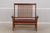 Age: C.1994 Details: Finish no.35 Burgundy Leather Seat Cushion High Quality Construction Arts & Crafts Oak Spindle Back...
