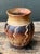 Late 20th Century Vintage Handcrafted Ceramic Vase With Wave Motif For Sale - Image 5 of 15