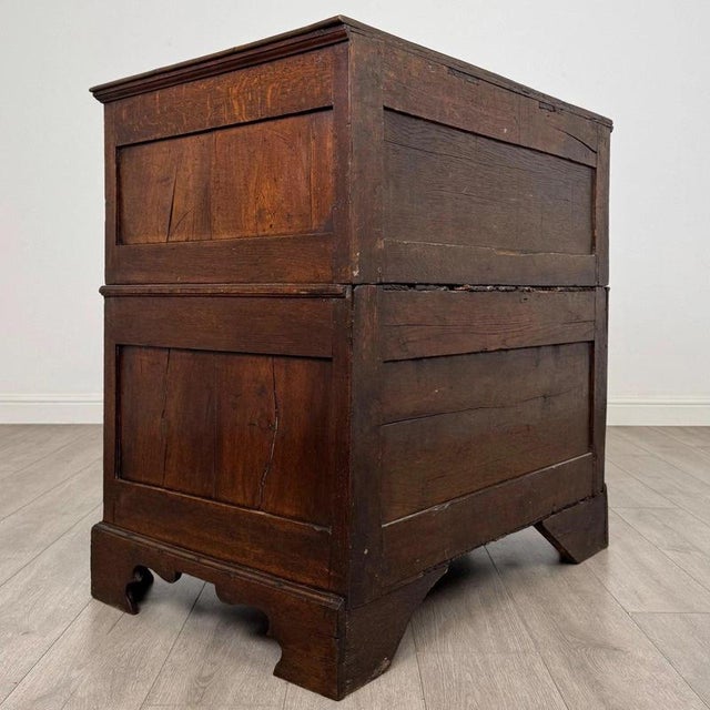 Antique William and Mary Oak Chest of Drawers, 1600s For Sale - Image 11 of 12