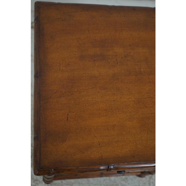 1990s Pair of Tommy Bahama Bamboo Form Island Style Nightstands For Sale - Image 14 of 17
