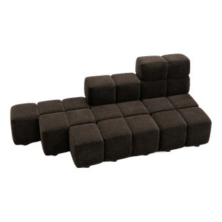 Castell Modular Sofa attributed to Hans Hopfer for Wiener Werkstätten, 1972, Set of 3 For Sale