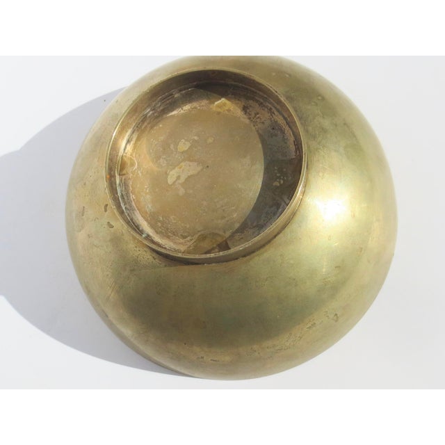 1980s Vintage Brass CenterBowl Circa 80s' For Sale - Image 5 of 7