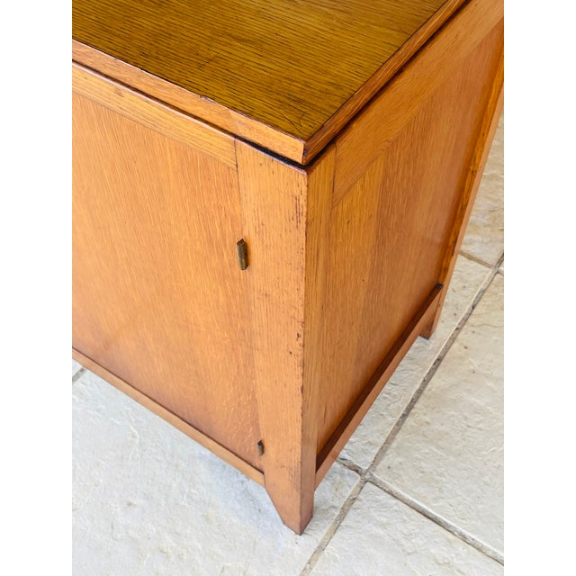 Vintage Oak Buffet with Drawers, 1950s For Sale - Image 9 of 18