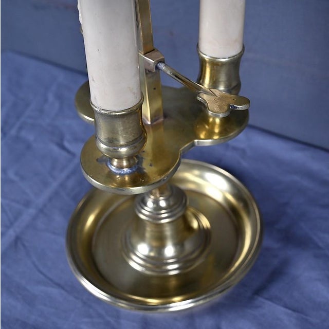 Empire Style Brass Bouillotte Lamp, Late 19th Century For Sale - Image 12 of 17
