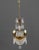 French French Empire Style Brass and Crystal Chandelier For Sale - Image 3 of 11