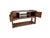 Brown 1980s Spanish Revival Hand-Gouged Wood Media Console Credenza With Shelf For Sale - Image 8 of 11
