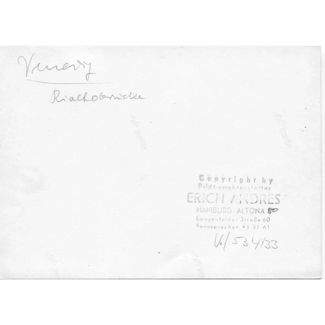 Andres, Venice: Canale Grande with Rialto Bridge, 1955, Silver Gelatin Print For Sale - Image 4 of 5