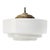 Metal Vintage Art Deco White Opaline Glass Pendant Lamp from Philips For Sale - Image 7 of 7
