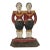 Art Deco Cast Iron Double Footmen Doorstop by Hubley Anne Fish For Sale